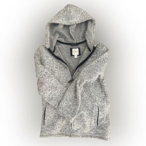 CAT & JACK Grey/Black Zip Up Hoodie, like new